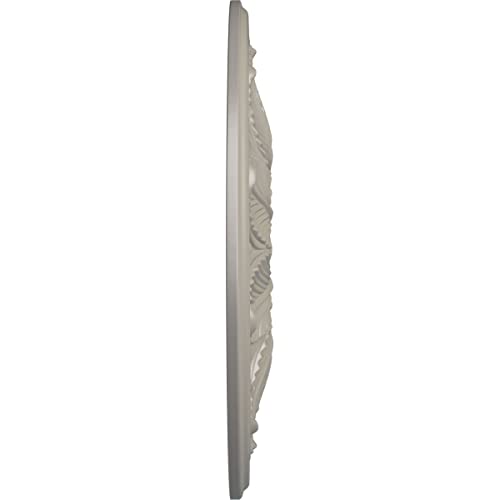 Image of Ekena Millwork CM22BOPWS Bordeaux Ceiling Medallion, 22-5 /8 x 1-3 /4, Pearl White