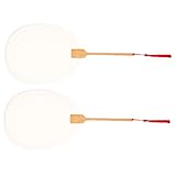 SWOOMEY 2piezas Abanico Redondo de Papel Claro Abanicos para Pintar DIY Decoración de Grafiti Suministros para Manualidades Uso Manualidades Creativas