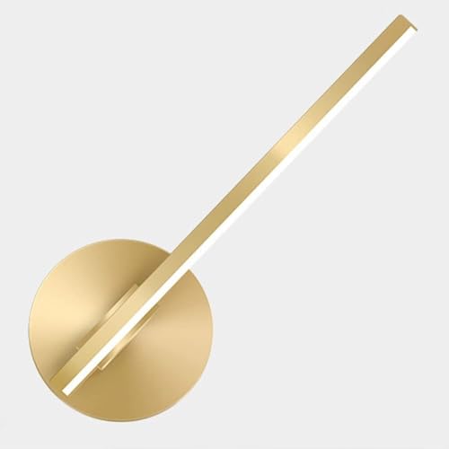 Gold Wall Mounted Light Indoor Ceiling Wall Lantern 12W Led Wall Sconce Minimalist 330° Rotatable Wall Light Home Aluminum Astigmatism Lamp for Bedroom Living Room/Left/6000K/Left/White Light