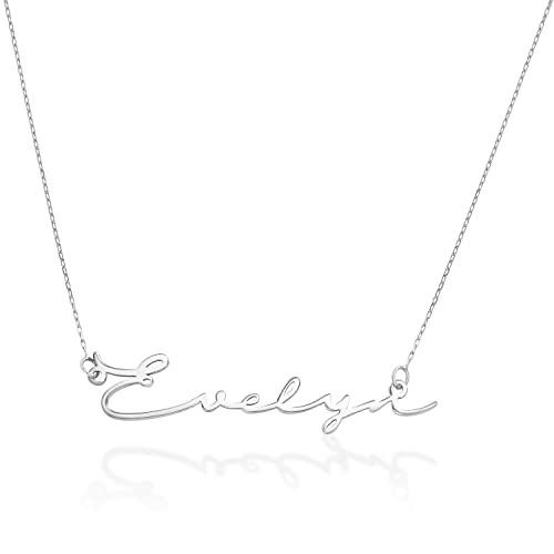 Collier Style Signature avec Prénom sur mesure anti-allergique