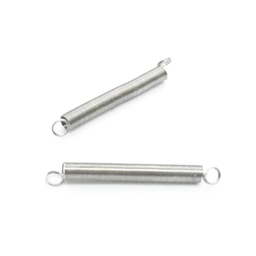 BATIVFLUG Outils compatibles avec 10 pièces Ressort de Tension en Acier Inoxydable 0.2mm diamètre de Fil Wxtension Ressort avec Crochet Mini Type en Gros Nouveau(0.2x3x19)