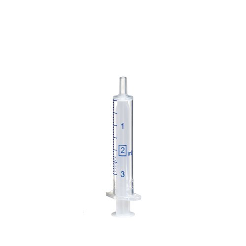 Disposable Luer-Slip Syringe (Polypropylene), 2ml, 100 Pieces in PE-Bag - HPLC Certified MFR 02 36 2403