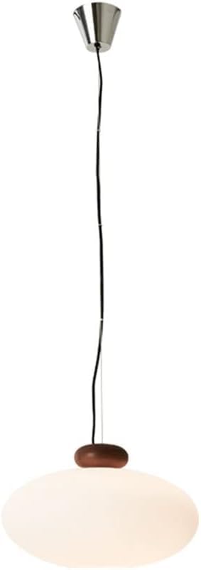 Suspension en verre style japonais luminaire intérieur orientable douille E27 1 lumière