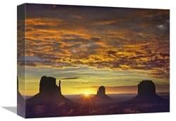 12 x 16 in. The Mittens & Merrick Butte at Sunrise Monument Valley Arizona Art Print - Tim Fitzharris