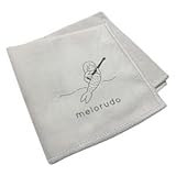 melorudo（メロルド）楽器用マイクロファイバークロス 20×20cm 人魚ロゴ入り 5枚セット（ホワイトグレー） ma100012a05n0