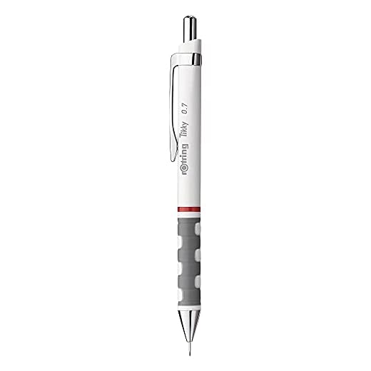 Rotring Tikky portaminas HB 0,70 mm, cuerpo blanco