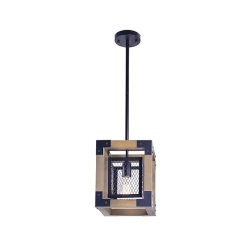 Lustre suspension cube vintage pour une ambiance de restaurant