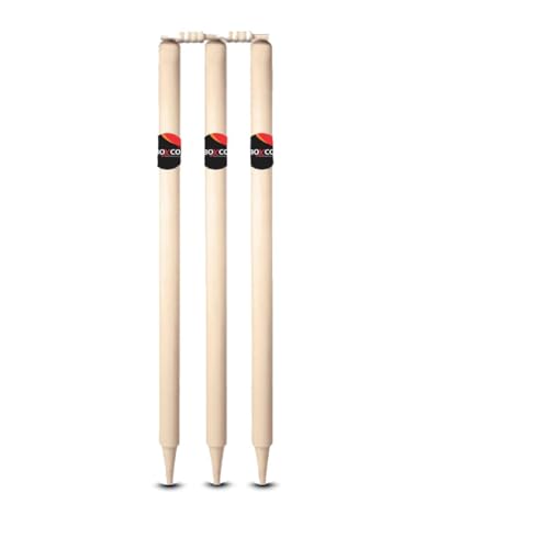 Image of Boxco Velocity Wooden Cricket Kit - Includes 5no Capsule Cricket Bat, 3 Wickets, Heavy Tennis Cricket Ball, 2 Bails & Carry Bag (Age Group 9 to 12)