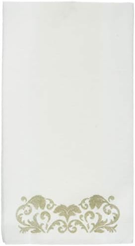 California Guest Towels 12-Inch-by-17-Inch Linen Disposable Hand Napkins, Gold (250 Pack)