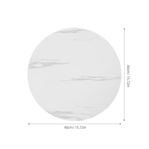 Plateau de table rond blanc haute densité imperméable pour bistrot
