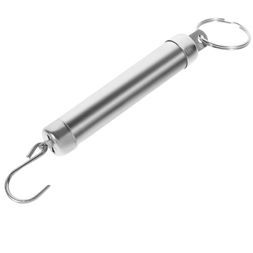 VALICLUD Báscula Mecánica de Resorte Colgante 5 Kg Báscula Portátil para Equipaje y Pesca con Gancho Metálico Resistente y Diseño Compacto para Uso Cocina y Viaje