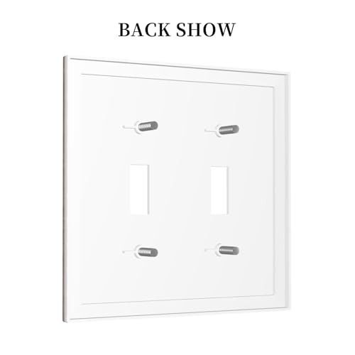 Cubierta de interruptor de luz grano de madera marron de 2 bandas estilo rustico 5