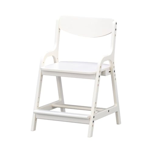 ISSEIKI エアリー4 デスクチェア AIRY-4 DESK CHAIR キッズチェア 学習椅子 イス 子供用ダイニングチェア 高さ調節 木製 シンプル おしゃれ (ホワイト)