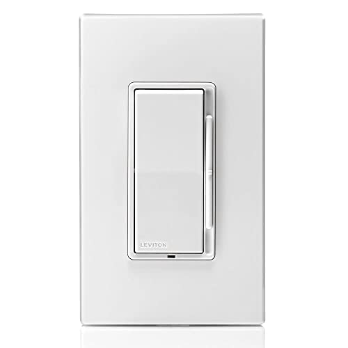 Leviton Decora 600-Watt Single-Pole/3-Way Universal Rocker Slide Dimmer, White/Light Almond (3-Pack) #TOP3