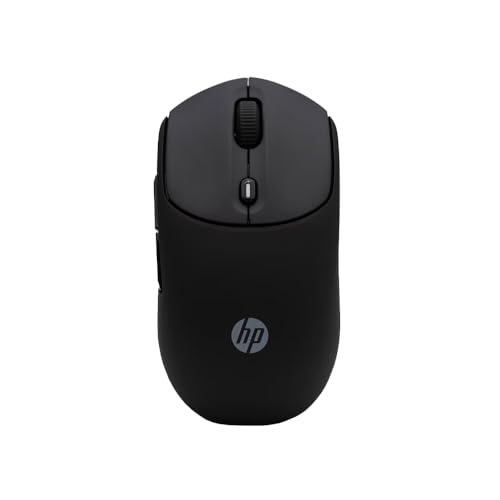Image of HP 400 Quiet Wireless Mouse, Dual Bluetooth & 2.4GHz, Soft Silicone, Quiet Clicks, Microsoft Wheel, 24-Month Battery, 6000 DPI, Ambidextrous, Eco-Friendly Design, Multi-OS, Black