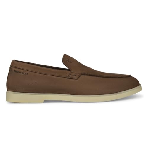 Image of Thomas Crick Men's Casual Summer Loafers - Premium Leather | Anti-Skid Sole | All-Day Comfort