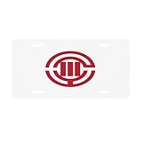 Flag of Kawagoe, Saitama License Plate 6Ã—12 Inch Aluminium Car Front License Plate Novelty Metal Vanity Tag Car Front Tag