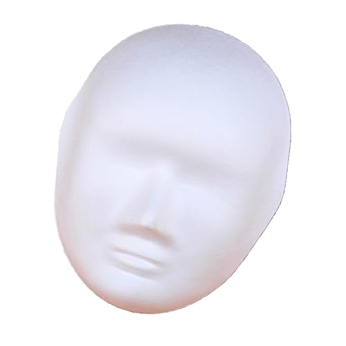 PRETYZOOM White Blank Pulp Mask for Painting for Masquerade Parties Costume Events Halloween and Festivals Create Unique Designs This Paper Craft Mask