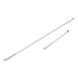 Riven 2 Stück Probenahme-Reagenz-Löffel, Edelstahl-Probenahme-Reagenz-Löffel, für Küche und Handhabung (10cm / 25cm)