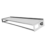 iplusmile Stainless Steel Wall Mounted Kitchen Organizer Shelf Removable Base Pantry Storage Rack for Jars Bottles Space Saving Spice Rack for Kitchen Wall