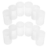 TEMPNAP Kunststoff Filmdosen 100 Stück Transparent Kleine Aufbewahrungsboxen mit Deckel für Laborproben Nähzubehör und Kunstprojekte Kompakte Behälter