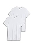 Jockey Men's Undershirt Slim Fit Cotton Stretch Crew Neck T-Shirt - 2 Pack, White, S