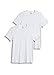 Jockey Men's T-Shirts Slim Fit Cotton Stretch Crew Neck - 2 Pack, white, S