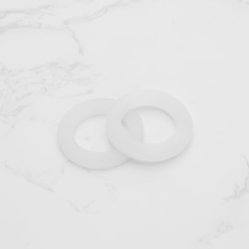 LT Easiyl 2 Sets Wasserhahn-Mutter-Installationsset 1/2 Zoll Messing-Kontermuttern mit Dichtungen Wasserhahn-Befestigungs-Kontermutter für Outdoor-Gärten Waschmaschinen Klimaanlagen