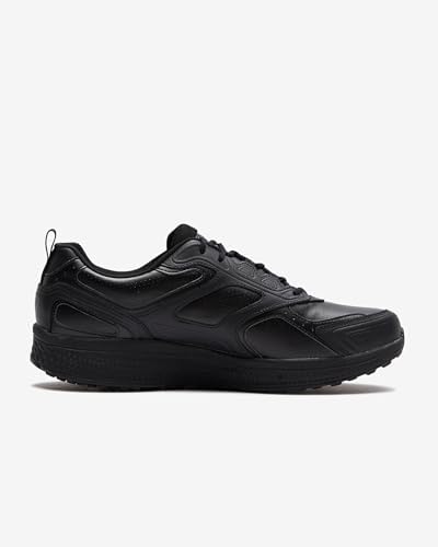 Skechers Men's Go Run Consistent-Leather Cross-Training Tennis Shoe Sneaker with Air Cooled Foam, Black, 10 | Image 1