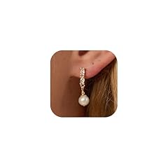 2-CZ Pearl Earrings