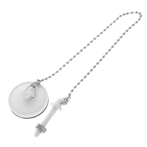 Gogogmee Tapón de Bañera con Cadena Metálica Resistente Accesorio Práctico para Drenaje de Fregadero Lavabo Ducha y Baño Fácil de Usar y Duradero
