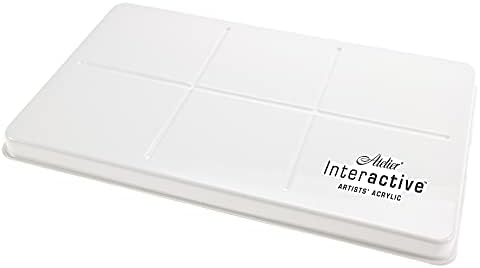 Frisk Palette à Peinture Humide Pour Acrylique - Avec Couvercle, 3 Feuilles Humides Et 12 Membranes