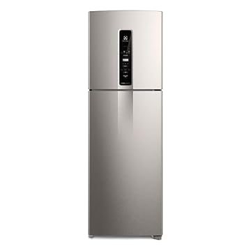 Geladeira Electrolux Frost Free Duplex Efficient Com Autosense Cor Inox Look 410L (IF45S) 127V