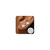 【Boucles d'Oreilles en Argent 925】Comez avec une paire de clous d'oreilles en argent sterling, et le design est tendance mais simple, ce qui le rend polyvalent pour n'importe quelle tenue et parfait pour le port quotidien. Ces clous d'oreilles permettent un style sans effort sur votre lobe, hélix, tragus ou cartilage, et peuvent être portés seuls ou empilés avec d'autres boucles d'oreilles pour montrer pleinement votre charme