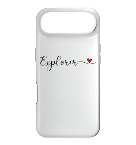Explorer Heart ���킢�� �菑���^�C�|�O���t�B �M�t�g �X�}�z�P�[�X iPhone Air �p