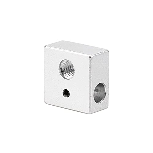 Pièces d'imprimante 3D 1/2/3/5 pièces MK7 MK8 Bloc Chauffant en Aluminium pour tête d'impression Bloc Chauffant d'extrémité Chaude 20 * 20 * 10 20x20x10 mm pour imprimante 3D (Taille: 3pc) Cover