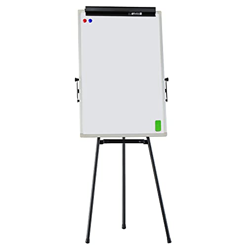 HAND IN HAND Easel Whiteboard - Magnetic Portable Dry Erase Easel Board, Tripod Whiteboard Height Adjustable for Office or Teaching at Home & Classroom 600x905mm