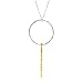 Silpada 'Intermix' Open Circle & Bar Pendant Necklace in Sterling Silver & Brass