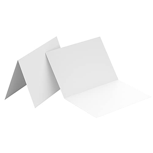 Image of Reskid 100-Pack Of Heavyweight White Blank Cards - 9x12 Scored To 6x9 Greeting Cards - 110lb Blank Folded Cards - Printable Note Cards (6x9, inches)
