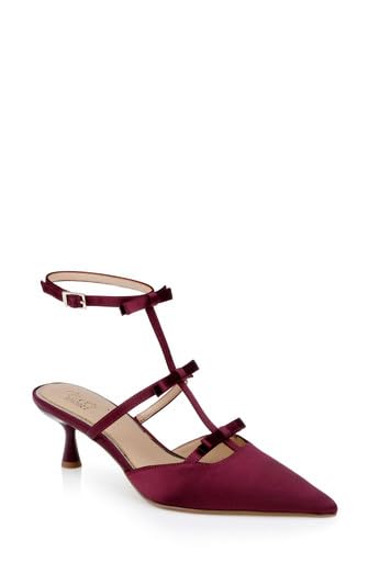 Jewel Badgley Mischka Elisabetta T-Strap Kitten Heel Pumps2