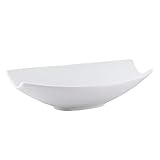 Bol ovale profond CAC China RCN-B509 Clinton Boîte de 24 bols ovales profonds en porcelaine Blanc 9 x 8 x 6 x 6 mm Boîte de 12 48 oz blanc éclatant