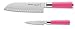 Produktbild F. DICK Pink Spirit Messer-Set 2-tlg. (Officemesser Santoku Messer Klingen 9 cm + 18 cm, Küchenmesser aus hochlegiertem Edelstahl, Klinge lasergeprüft, X55CrMo14 Stahl, Griff Kunststoff) 8 1797 000-79