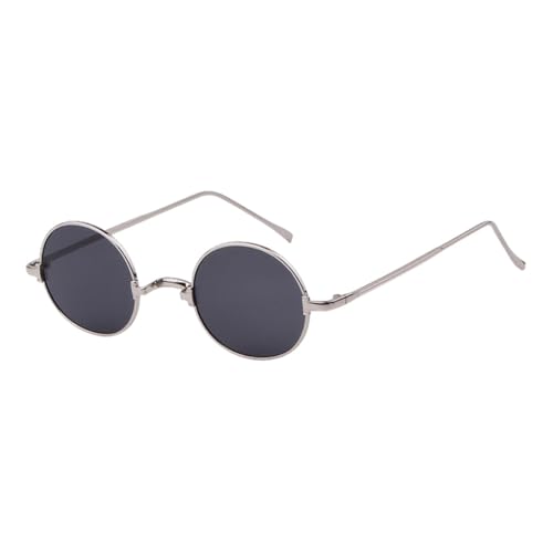 Lunettes de soleil rondes anti-pression petite monture légère pour visages fins