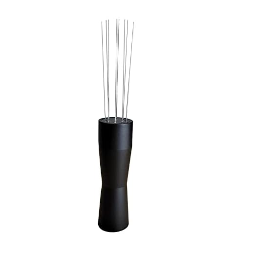 VEPEET Espresso Distribution Tool, Hand Tampers Stirring WDT Tool, Needle Type Distributor, Made of 304 Stainless Steel(Black)