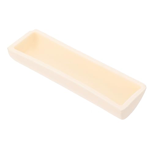 MUSISALY Semicircular Bottom Alumina Boat for Lab Experiments Chemical Alumina Holder Easy to Clean and Store