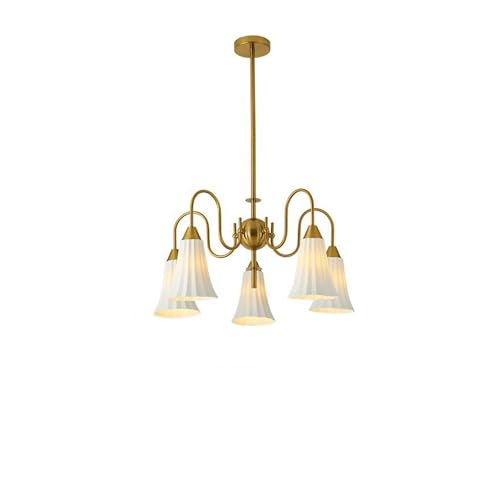 Lustre Antique Plissé Céramique 45cm : Fini les Éclairages Agressifs