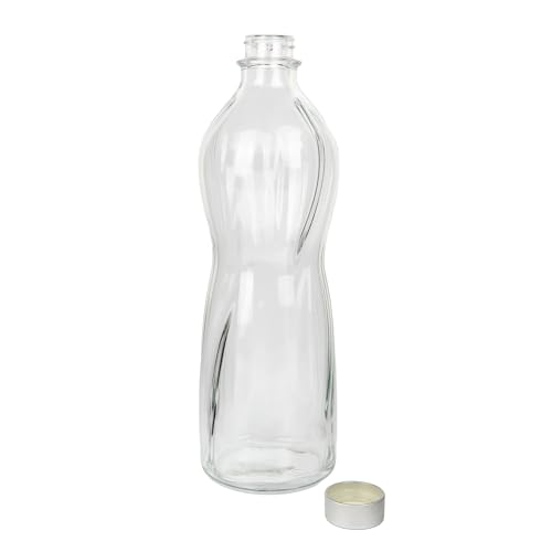 Miniatura 4 de Cofan Pack De 6 Botellas De Vidrio Con Tapón De Acero Inoxidable O Venta Unitaria Capacidad: 1 Litro Elegancia Y Funcionalidad Para Bebida 1