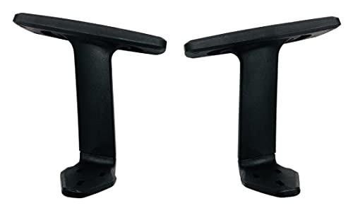 Image of GOYALSON Handle Office Chair revolving Visitor Chair Durable Handle Set nut Bolts & Key fit to Every Chair (Black with Rectangular Pad)