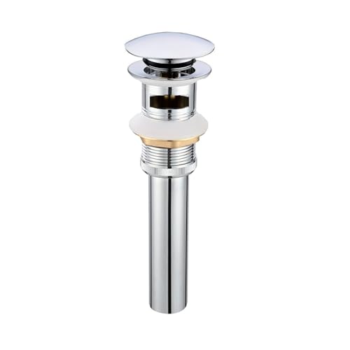 Pop Up Drain Stoper with Overflow for Bathroom Sink with Overflow,Chrome Finished