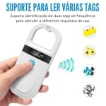 Leitor Microchip Pet Animal Portátil Tela Lcd Recarregável